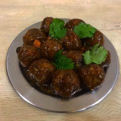 A picture of Dry manchurian.