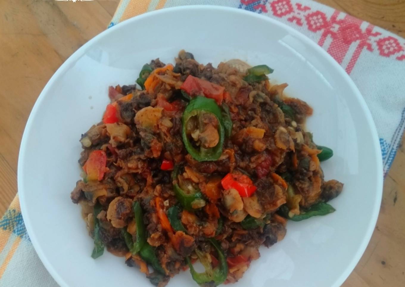 Tumis Kerang Cabe Hijau
