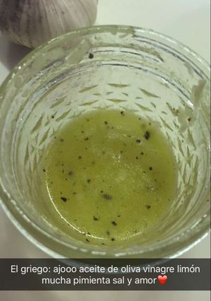 Una foto de Aliño Griego para ensaladas