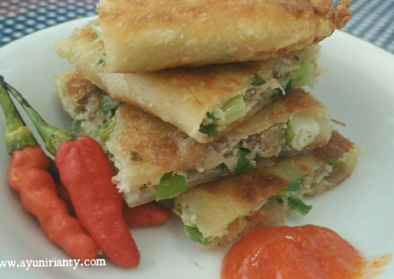 Martabak telur teflon, mudah banget.