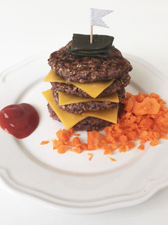 Una foto de Veggie Burger con Azuki