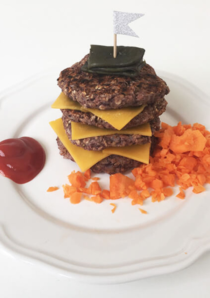 Una foto de Veggie Burger con Azuki