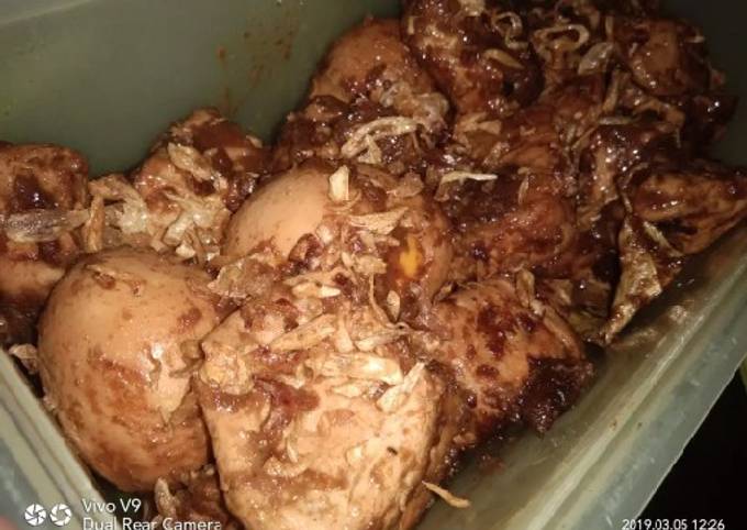 Resep TahuTempeTelur bacem yang Bikin Ngiler