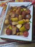 Frutas tibias flambeadas
