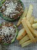 Zapatitos rellenos con papas crocantes