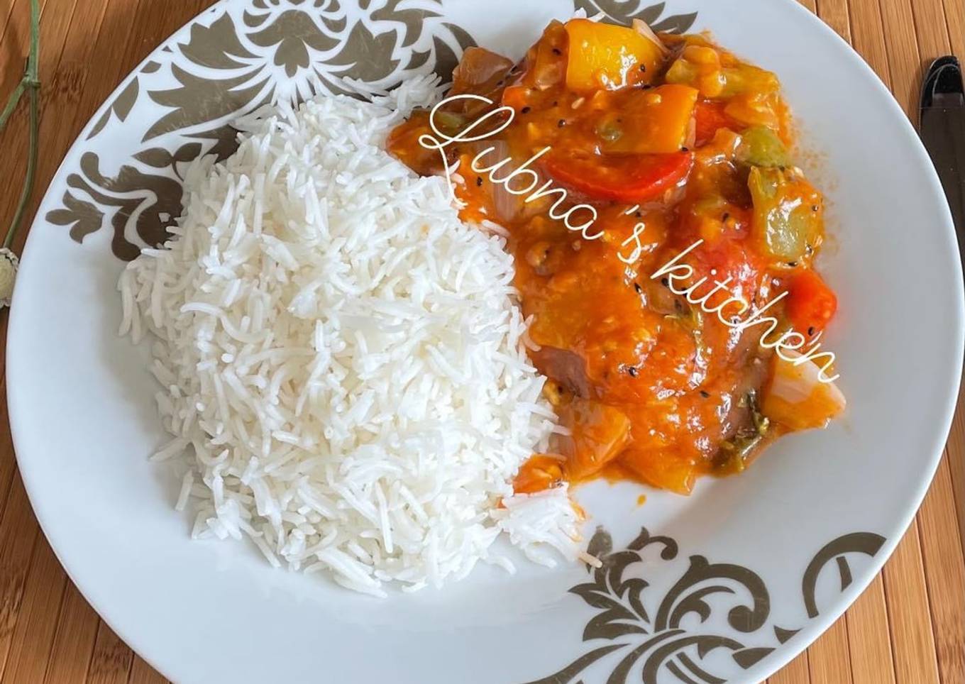 Bell Peppers Manchurian: