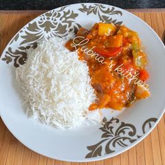 A picture of Bell Peppers Manchurian:.