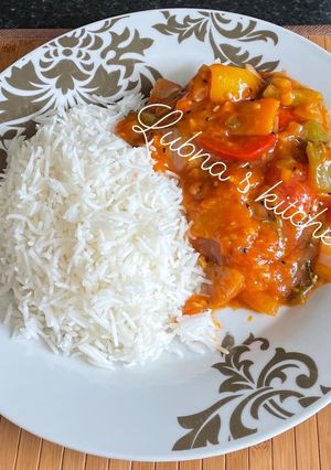 A picture of Bell Peppers Manchurian:.