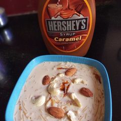 Caramel sewai payasam A picture of Caramel sewai payasam.