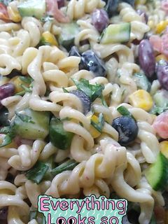 صورة لوصفة سلطة معكرونة