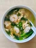 Japanese Chrysanthemum Garlands (Tang-Oh) Egg Drop miso soup