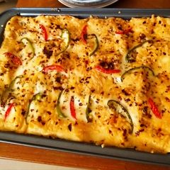A picture of Chicken Tikka lasagna.