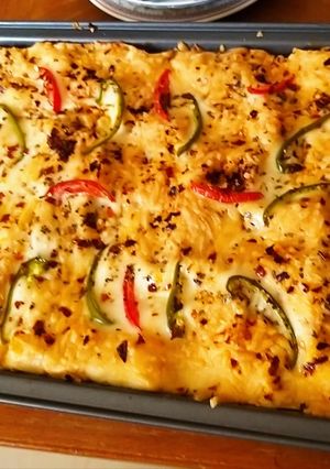 A picture of Chicken Tikka lasagna.