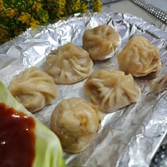 A picture of Sooji Momos.