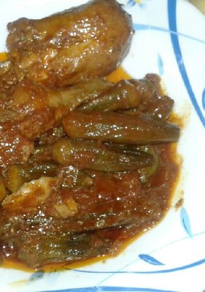 عکسی از دستور خورشت بامیه بهارپز😉