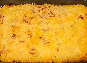 Une photo de Gratin courge et riz