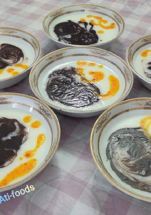 عکسی از دستور ماقوت با شیر