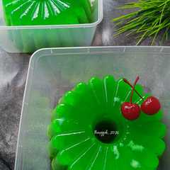 Puding lumut pandan-レシピのメイン写真