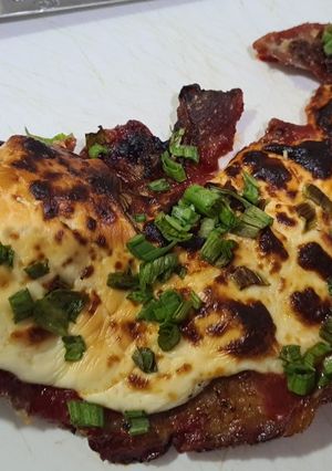 Una foto de Matambre tiernizado a la pizza con arroz