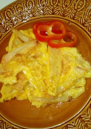 Tojásos sült krumpli recept fotója