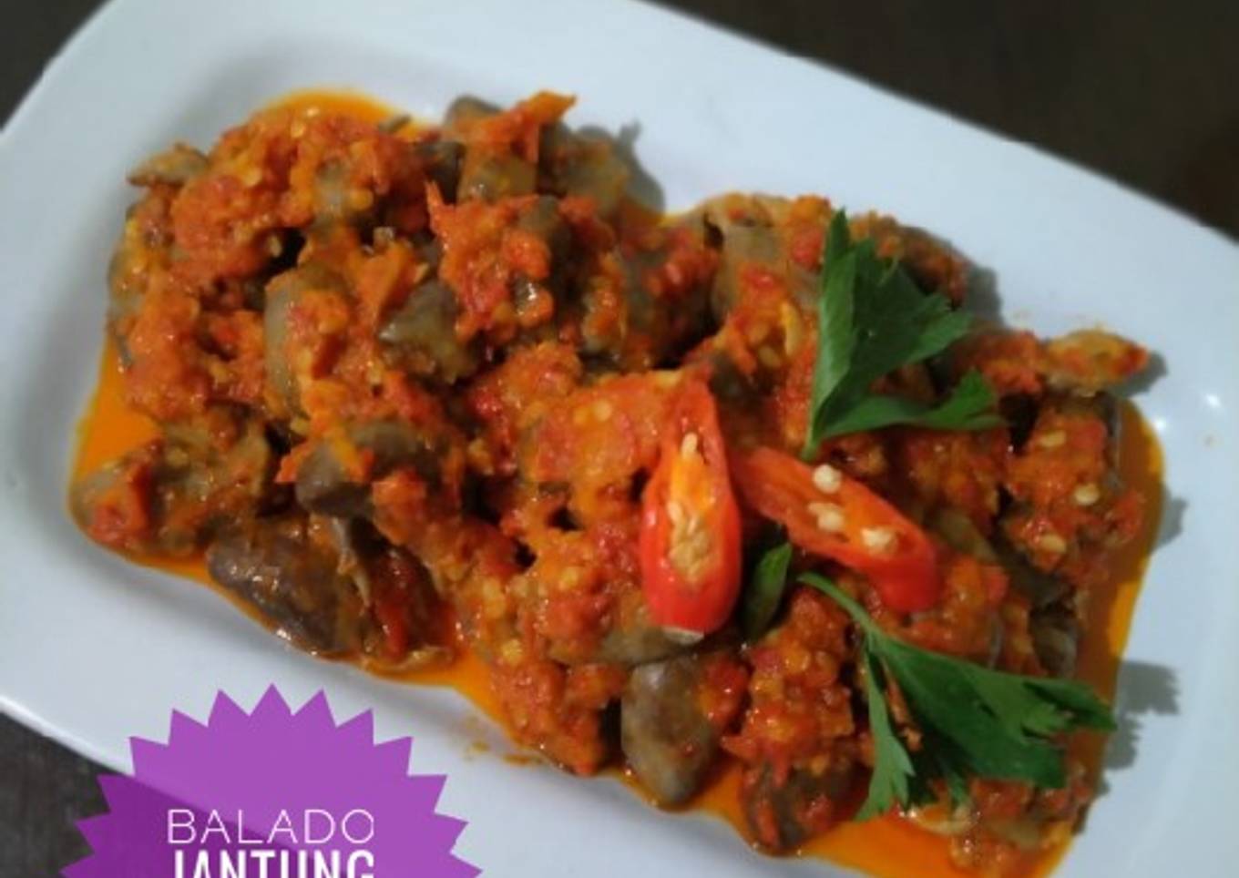 Balado Jantung Ayam