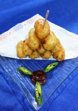 A picture of Chilli Garlic Potato Bites.