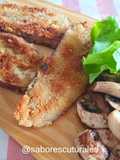 🍆❕️Milanesas de Berenjenas ralladas con guarnición de Champiñones y Portobellos