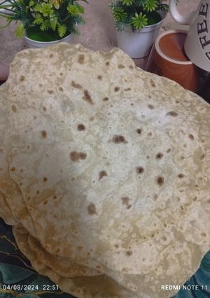 صورة لوصفة خبز الصاج 🌯🫓