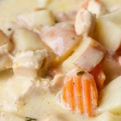 A picture of Crockpot Creamy Chicken Breast & Potatoes.