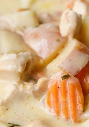 A picture of Crockpot Creamy Chicken Breast & Potatoes.