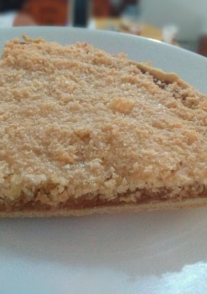 Una foto de Tarta de coco y dulce de leche