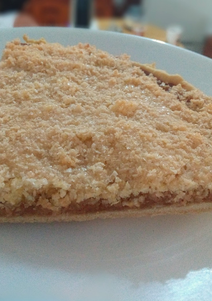 Una foto de Tarta de coco y dulce de leche