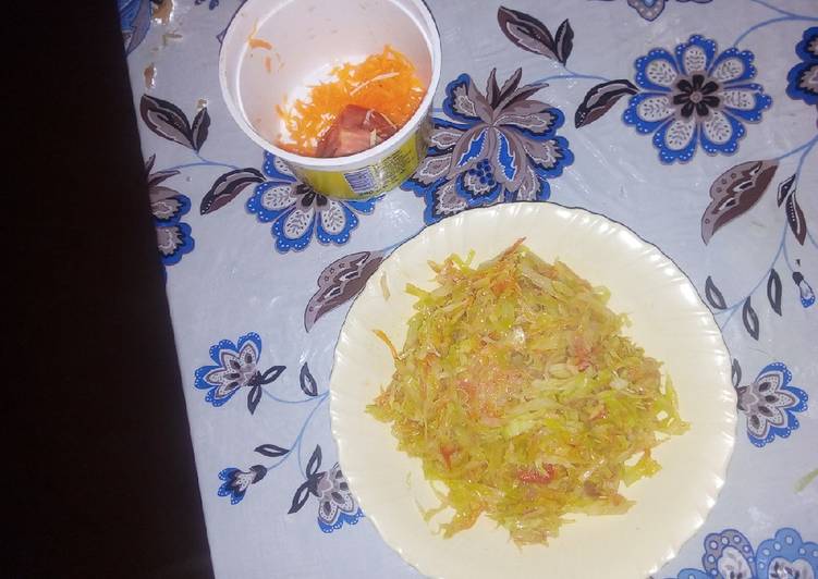 Steamed cabbage