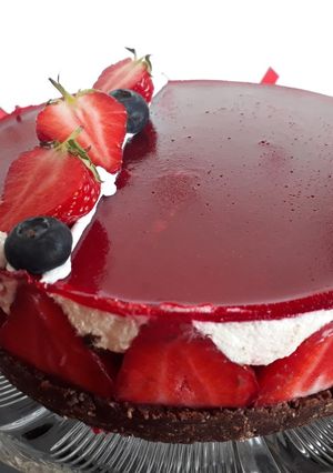 Epres túrógombóctorta (laktózmentesen) recept fotója