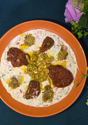 عکسی از دستور دیپ یا سالاد میکس توتفرنگی و سبزیجات