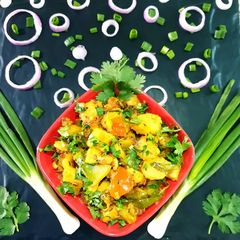 A picture of Sweet potato masala fry.