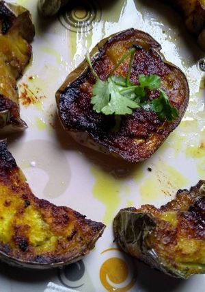 बैंगन भाजी (Baingan Bhaji recipe in Hindi) रेसिपी मुख्य फोटो