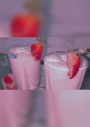 A picture of Strawberry shake.