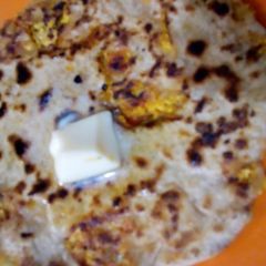 A picture of Leftover gobhi ki sabzi ka paratha.