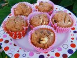 Muffins de nuez y banana