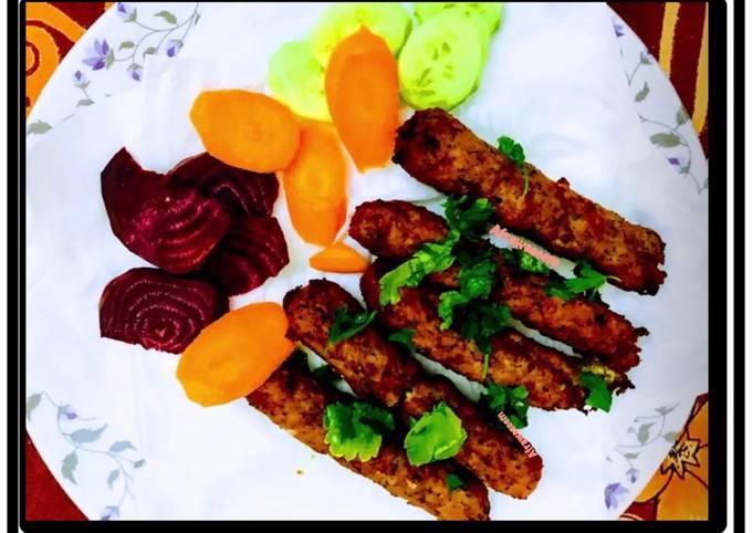 Chicken seekh kebabs