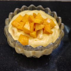 A picture of Mango Shrikhand (Matho).