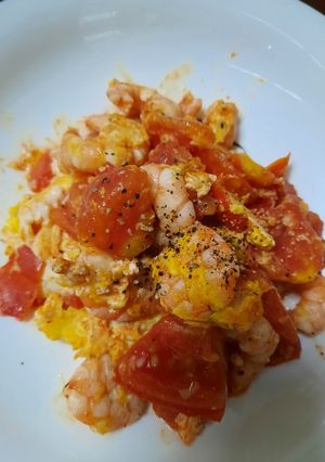 蝦仁番茄炒蛋 的食譜成品照片