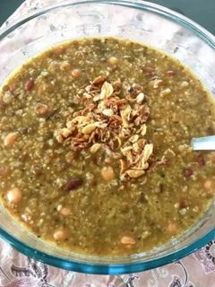 عکسی از دستور آش بلغور و حبوبات