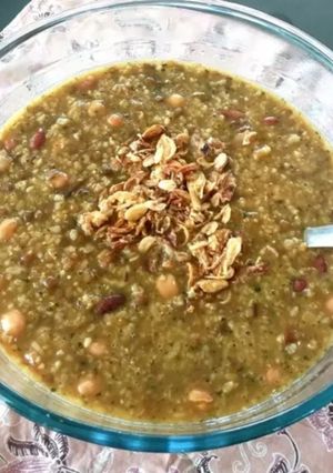 عکسی از دستور آش بلغور و حبوبات