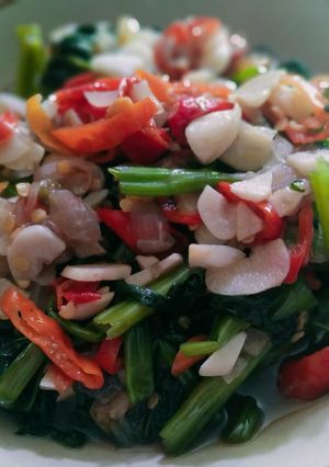 Foto resep 92. Cah Kangkung Terasi Non MSG