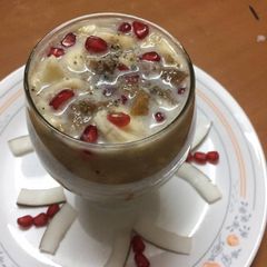 Coconut milk fruit salad (no sugar) A picture of Coconut milk fruit salad (no sugar).