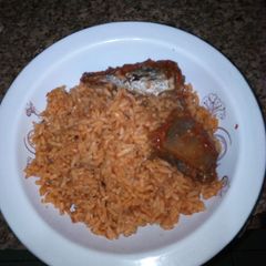 A picture of Jollof rice.