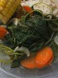 Sayur Bayam Temu Kunci