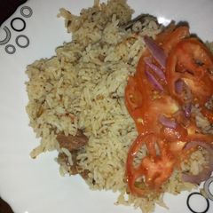 A picture of Tasty pilau for supper.